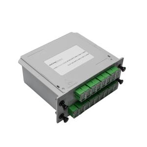 Quality Optic Fiber 1260-1650nm FTTH PLC Splitter 1x4 1x8 1x16 1x32 1x64 wholesale