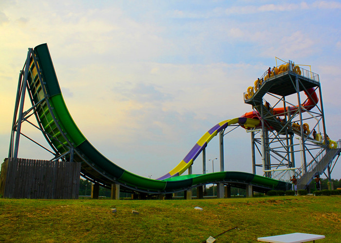 Exciting Water Park Slide Theme Water Play Equipment Fade - Resistant