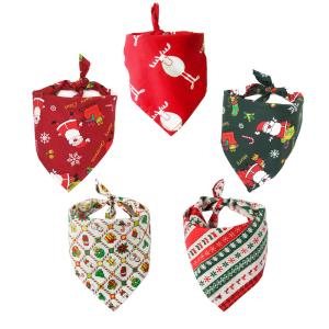 Quality Classic Style Personalized Pet Bandana Solid Pattern Cute Dog Bandanas wholesale