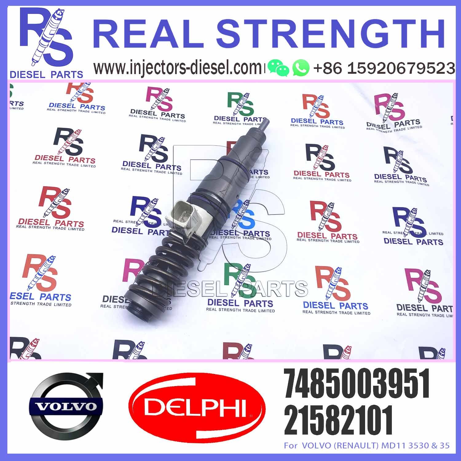 Diesel Fuel Common Rail Injector 21582101 7421644602 7485003951 For E3.18 E3.0 E3.1 New Technology