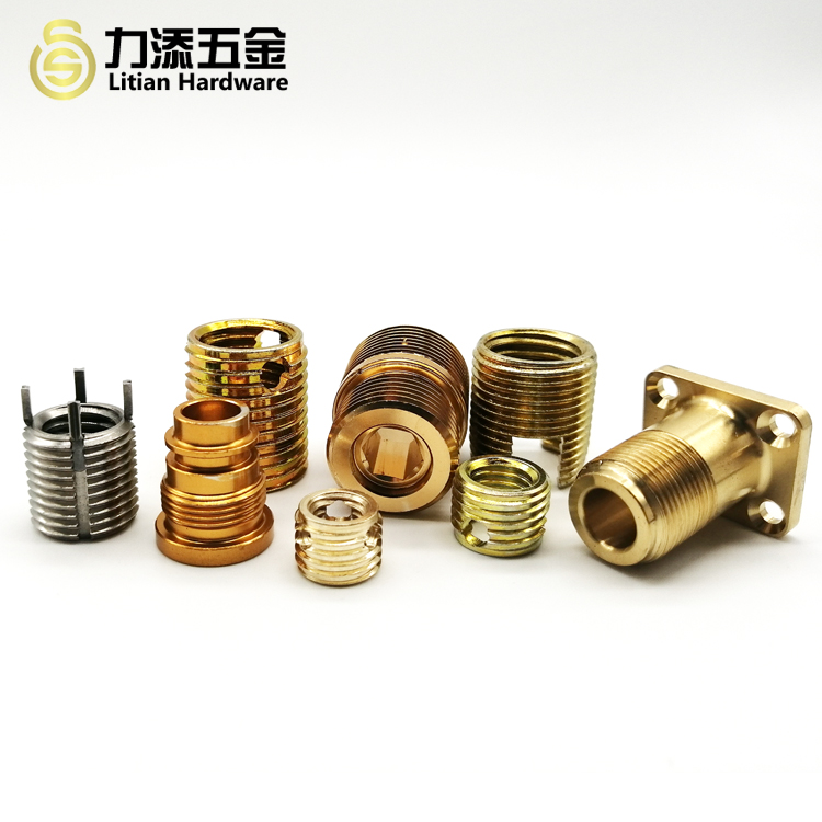 OEM Precision CNC Machining Parts , Zinc Plated M5 Brass Inserts