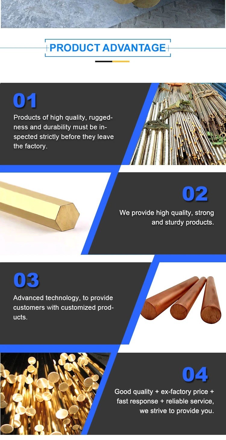 99.99% Pure Round Copper Bar Rod C12200 C18980 C15715 Edge Closing
