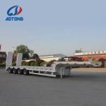 Lowbed Semi-Trailer for Heavy Road Equipment 4 Axles 12.5m 40 Feet Tire 245