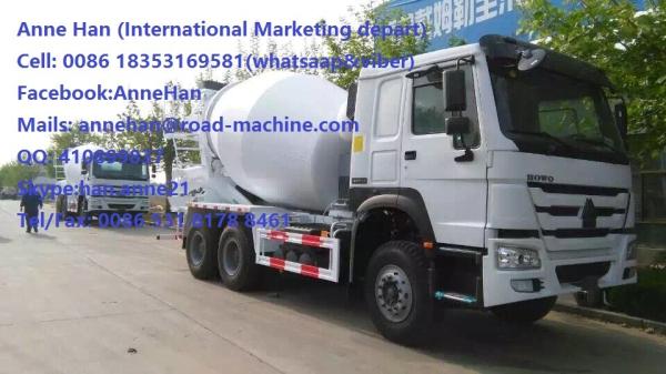 10tires Concrete Mixing Equipment truck of Sinotruk HOWO7 Concrete Mixer Truck