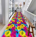 3D Plant Flower Cut Entrance corridor corridor stairway Commercial Floor Mat