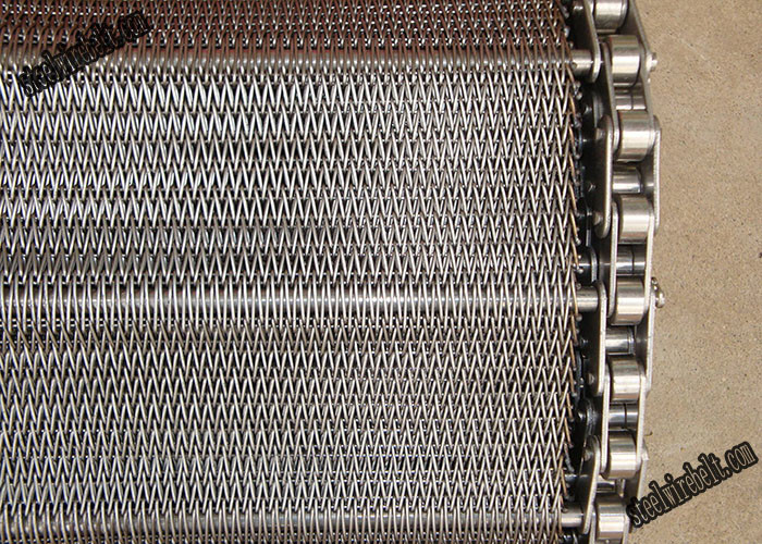 Resisting Acid SS316 Compound Balanced Mesh Conveyor Belt