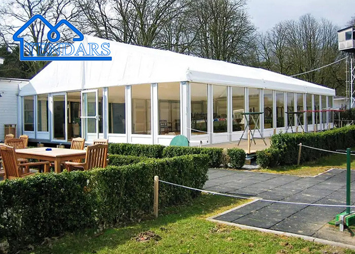 Large Clear PVC Roof Event Wedding Tents Rustproof Fire Retardant Elegant Tent Wedding Receptions