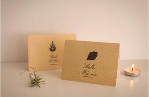 Quality Vintage Kraft 2.5cm Sticker Eco Friendly Letterpress Greeting Cards wholesale