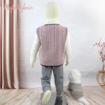 Baby Sleeveless Coat Warm Clothes Knit Sweater Boy and Girl Cotton Toddler Kids