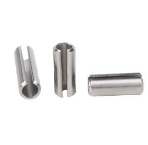 Quality Steam Oxide Nitride Finish Spring Pins DIN 1481 Standard 304 Stainless Steel Roll Slotted for Construction Machinery wholesale