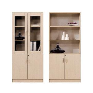 Quality Wooden Office Bookcase Glass Door Document File Book Cabinet wholesale