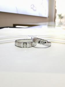 Quality Rich Texture Groove Design 17mm Women12 Couple Pair Rings wholesale