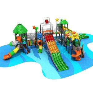 Quality Fiberglass Colorful LLDPE Spray Park Equipment Galvanized Steel wholesale