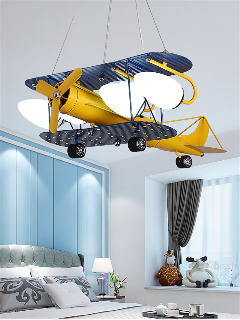 Kids Room Lamp For Children Chandelier E27 Airplane Hanging Lamp ceiling lights for bedroom（WH-MA-147)