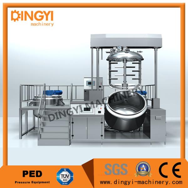 Electrical Heating Vacuum Emulsifying Mixer , 380V Emulsifying Equipment 50Hz