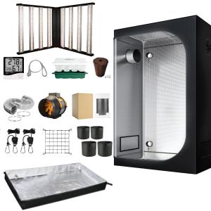 Quality 150x150x200 Grow Kit, 600D Grow Tent Complete Kit, Oxford Fabric , Metal Frame, for Hydroponic Indoor Plant Growing wholesale