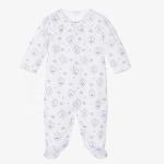 Newborn gift set organic cotton infant toddler rompers / hat / bib / blanket
