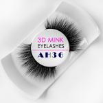 Lightweight Mink False Lashes , Natural Black Private Label Mink Lashes