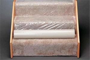 Quality 80 Micron Non Slip 600ft Plastic Carpet Protector Film For Stair wholesale