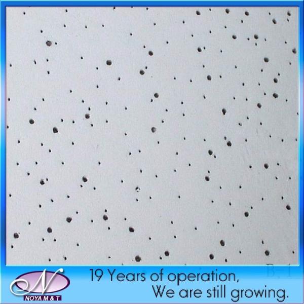 Acoustic Sound Absorption Mineral Fiber Wool Drop Ceiling Tile in 300*600 for