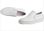 Outdoor Mens Slip On Leather Sneakers Breathable Casual Footwear For Jogging /