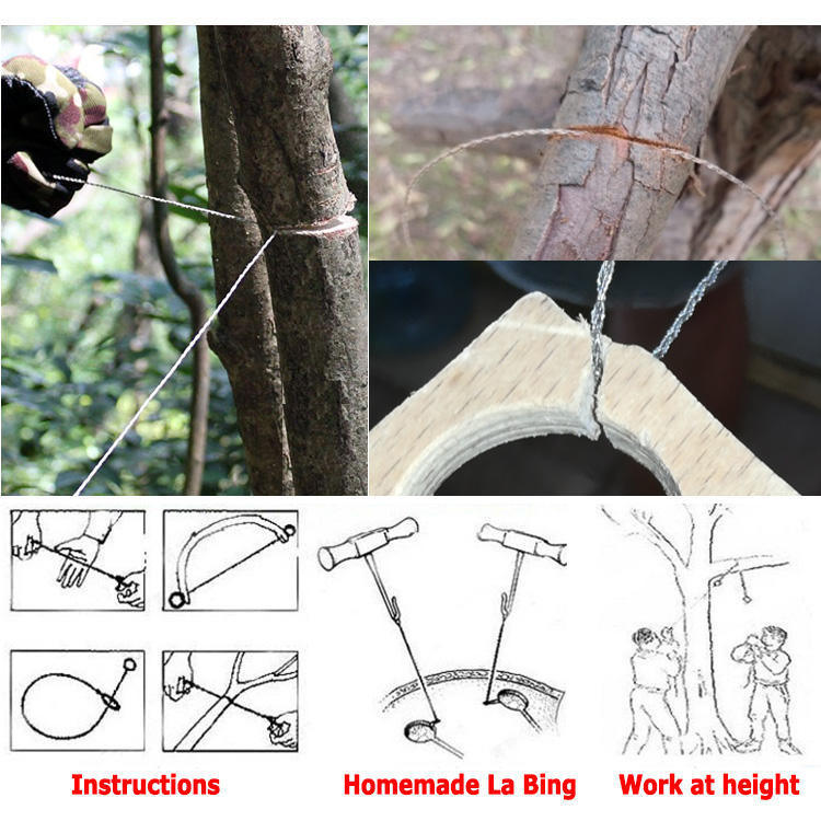 Outdoor Portable Emergency Camping Saw Hand Steel Mini Wire Saw