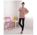 Pink Casual Hoodies Set , Women / Ladies Hooded Sweatshirts Waterproof