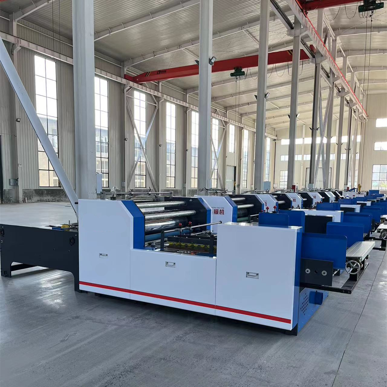 Max Width 1200mm Automatic Flute Laminator Machine For Unlimited Laminating Length