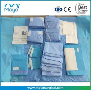 Quality OEM SMS Laparotomy Drape Hospital Laparoscopy Drape Kit wholesale