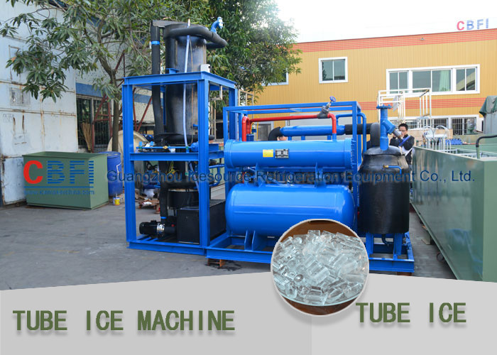 Integrated Edible Ice Tube Machine High Output Commercial Grade Ice Machine