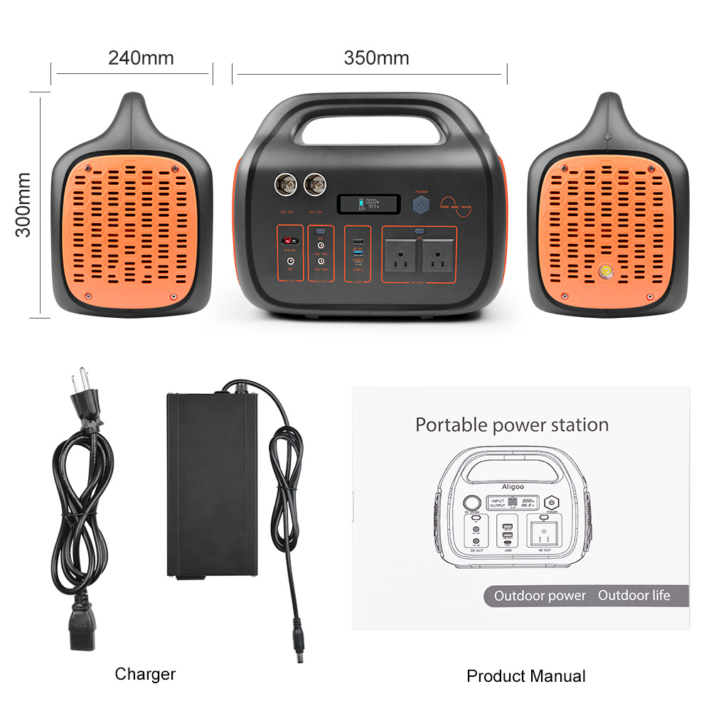 Fast Charging Portable Power Station For Cell Phones Laptop Computers 200V 110V 1000W 24V 42Ah