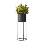 Luxury gold indoor small flower pot with stand removable