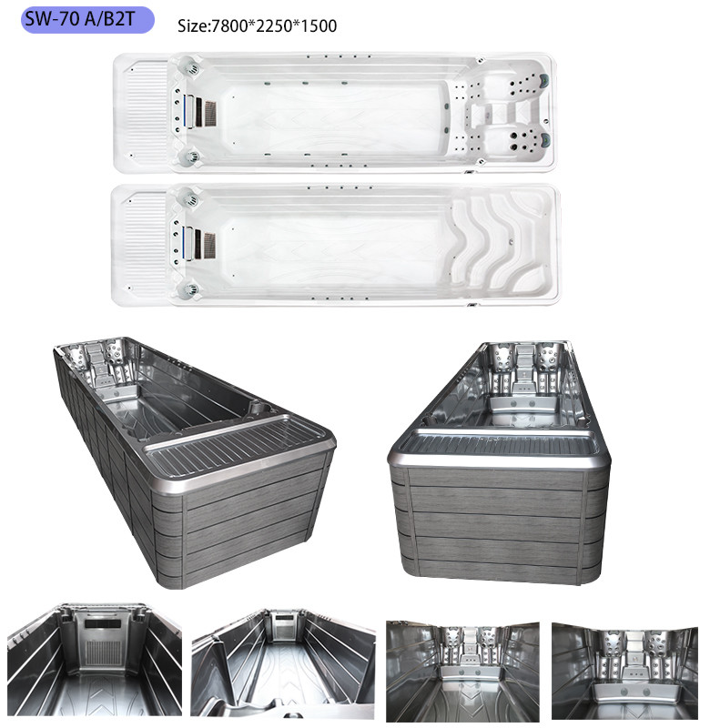 Hydrotherapy Spa Pool Outdoor Garden Acrylic Endless Swim Spa For Sale