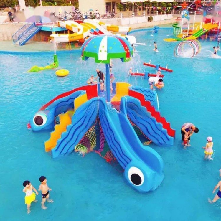 New Product Mini Octopus Slide for Water Theme Park