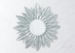 Living Room Ginkgo Leaves Sunburst Metal Wall Art Mirror