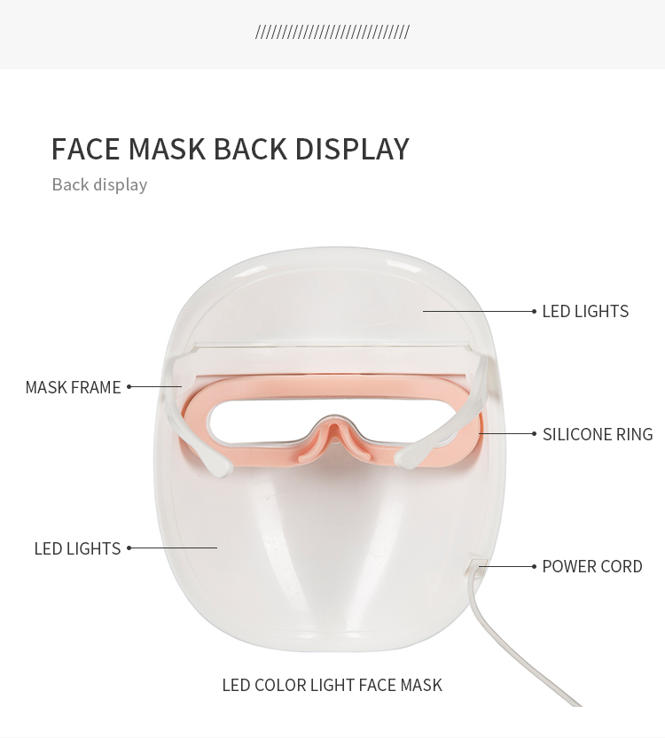 CE FDA Multifunction Photon Facial Beauty Mask For Yellow Dull Shiny Face