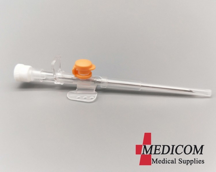 factory price iv cannula catheter with injection port and wings 14G 16G 18G 20G 22G 24G 26G sterile by eo gas