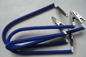Quality Napkin coiled holder dental lab bib clips flexible plastic spring coil chain blue leashes wholesale