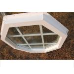 UPVC Vinyl Octagon Fixed Glass Window 75mm Profile