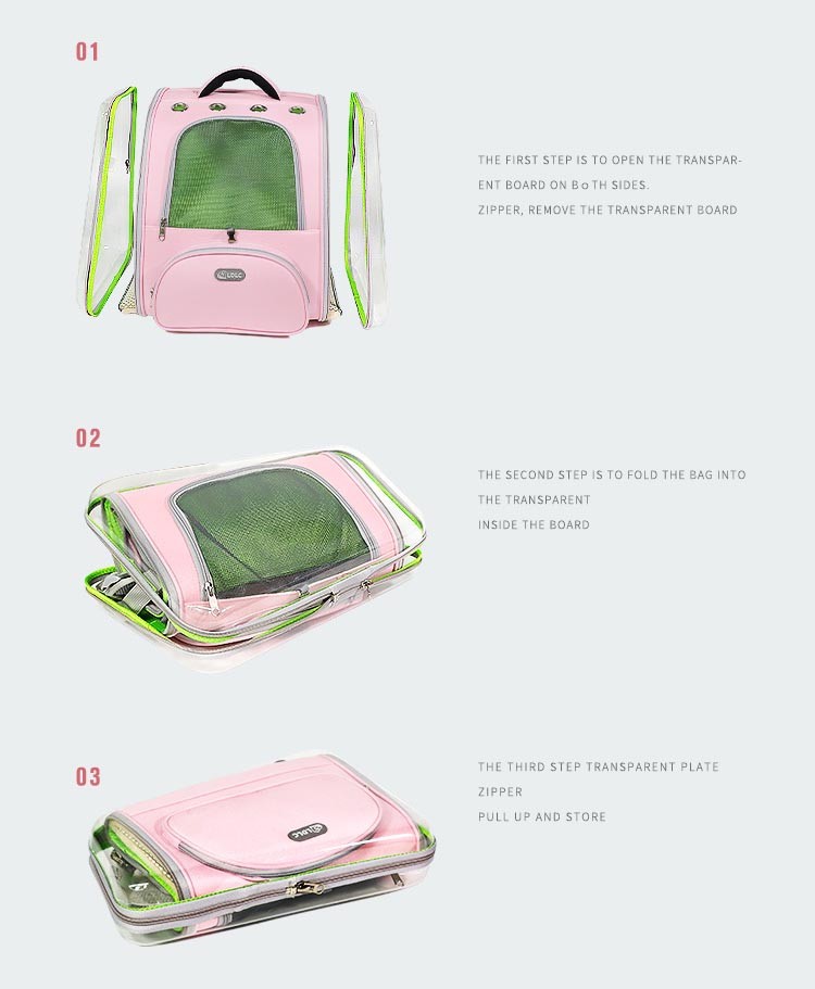 Pet Carrier Cat Dog Backpack Breathable Cat Travel Outdoor Shoulder Bag
