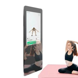 Quality Floor Standing Smart Fitness Mirror , Interactive Workout Mirror For Android OS wholesale