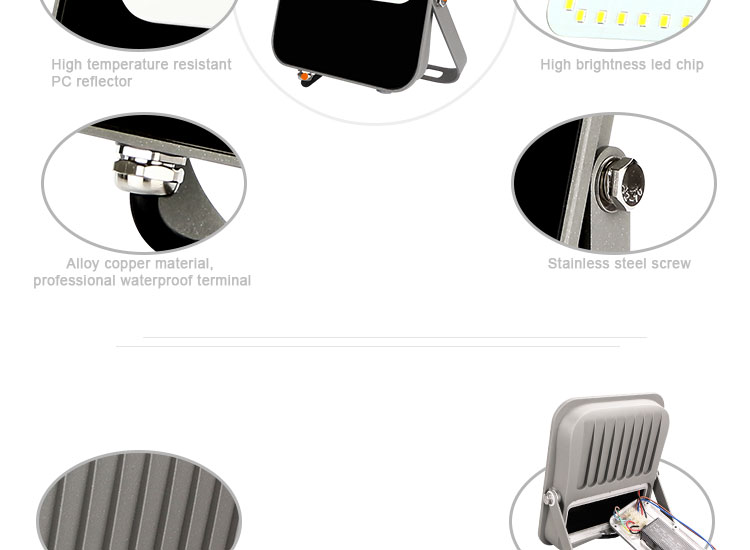 Tampered Glass 200w LED Flood Light