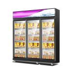 Double Door Vertical Quick Freezing Showcase For Supermarket