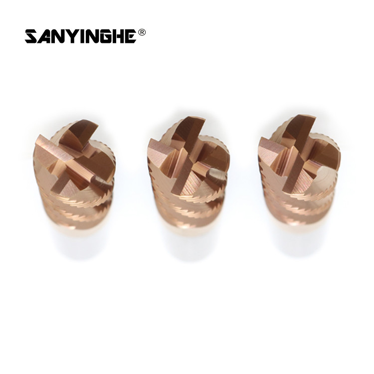 HRC45 Tungsten Carbide Roughing End Mills Cnc 20mm Milling Cutter Chip Breaker Cutting Tool
