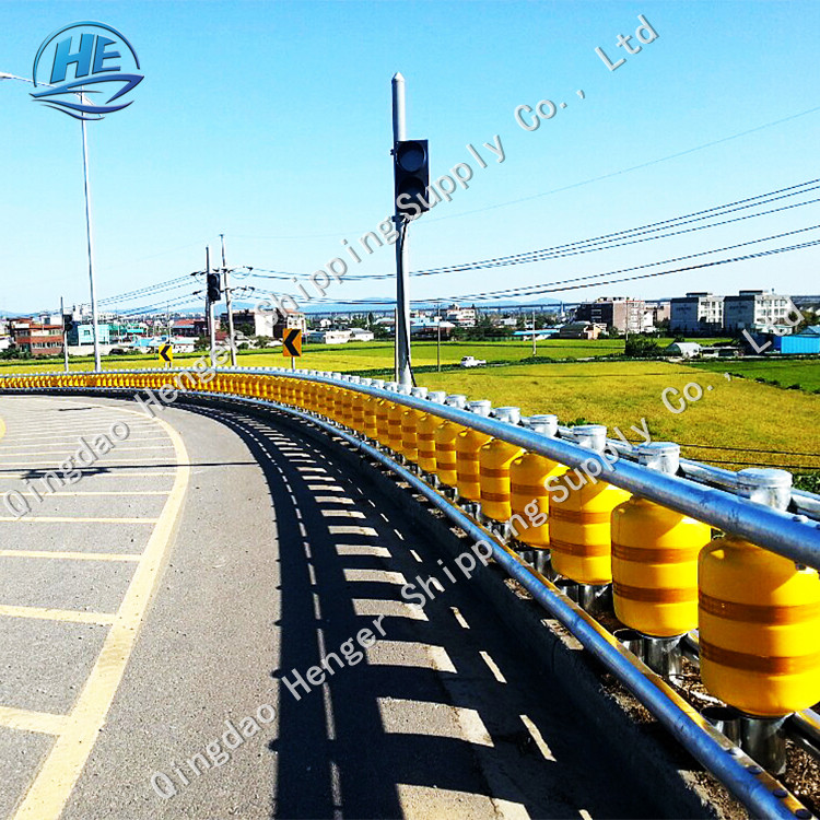 Rotatable Crash Barriers For Dangerous Road Sections