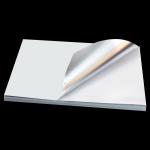 High Glossy Sliver Self Adhesive Sticker Paper 130gsm A4 Waterproof