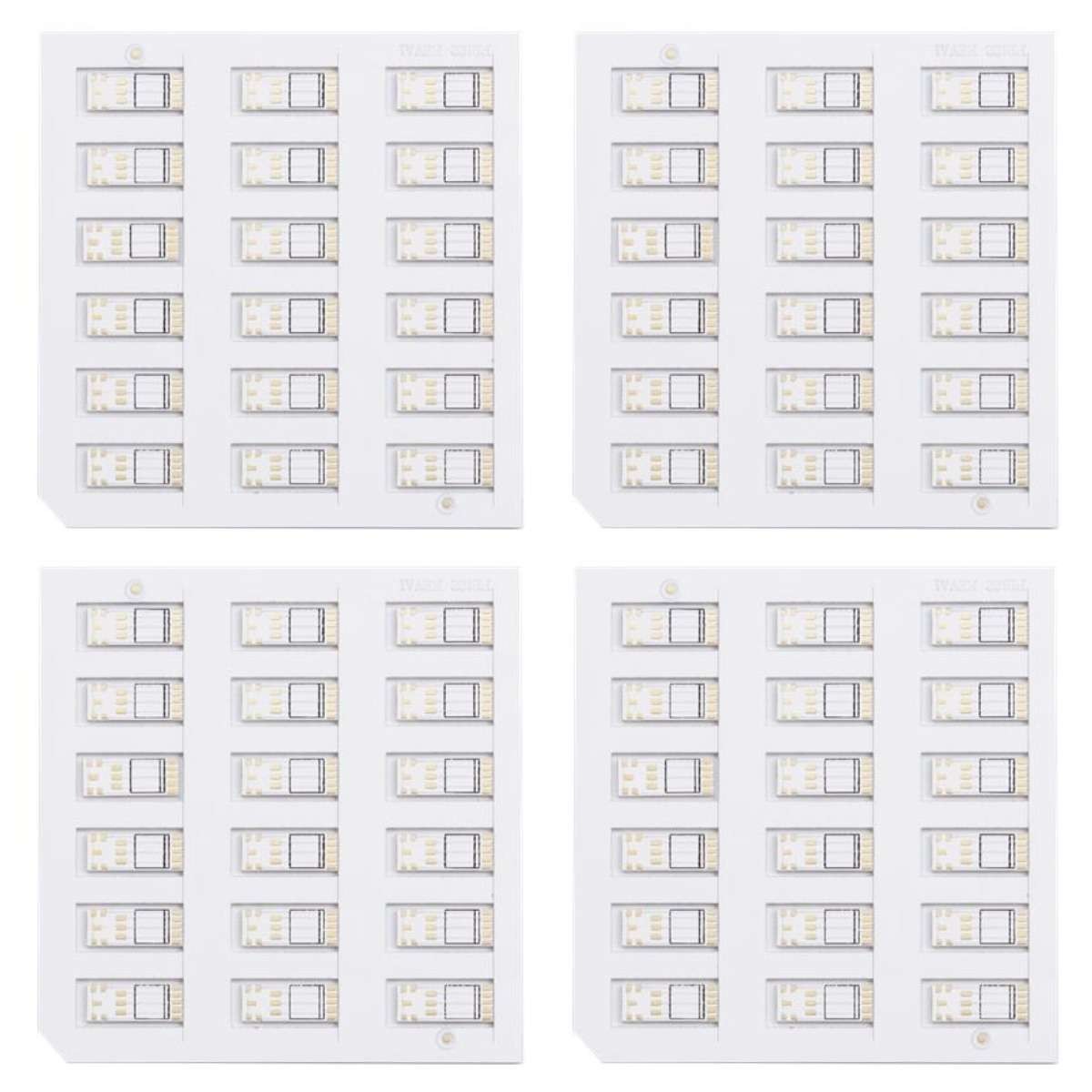 White Solder Mask Ceramic PCB Board High Density 30um LF-HASL