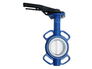 Quality PTFE Seat Wafer Butterfly Valve Corrosion Resistance Wafer Butterfly Check Valve wholesale