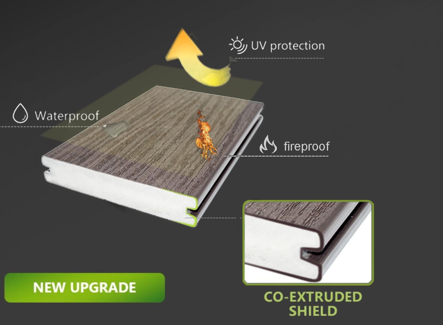 Beyond WPC Floor Hotsale Synthetic Teak PVC Outdoor 3D Decking Composite for Decking