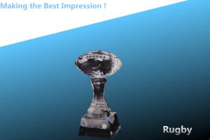Quality SPORT AWARD/CRYSTAL rugby/CRYSTAL awards/crystal rugby trophy/crystal trophies wholesale